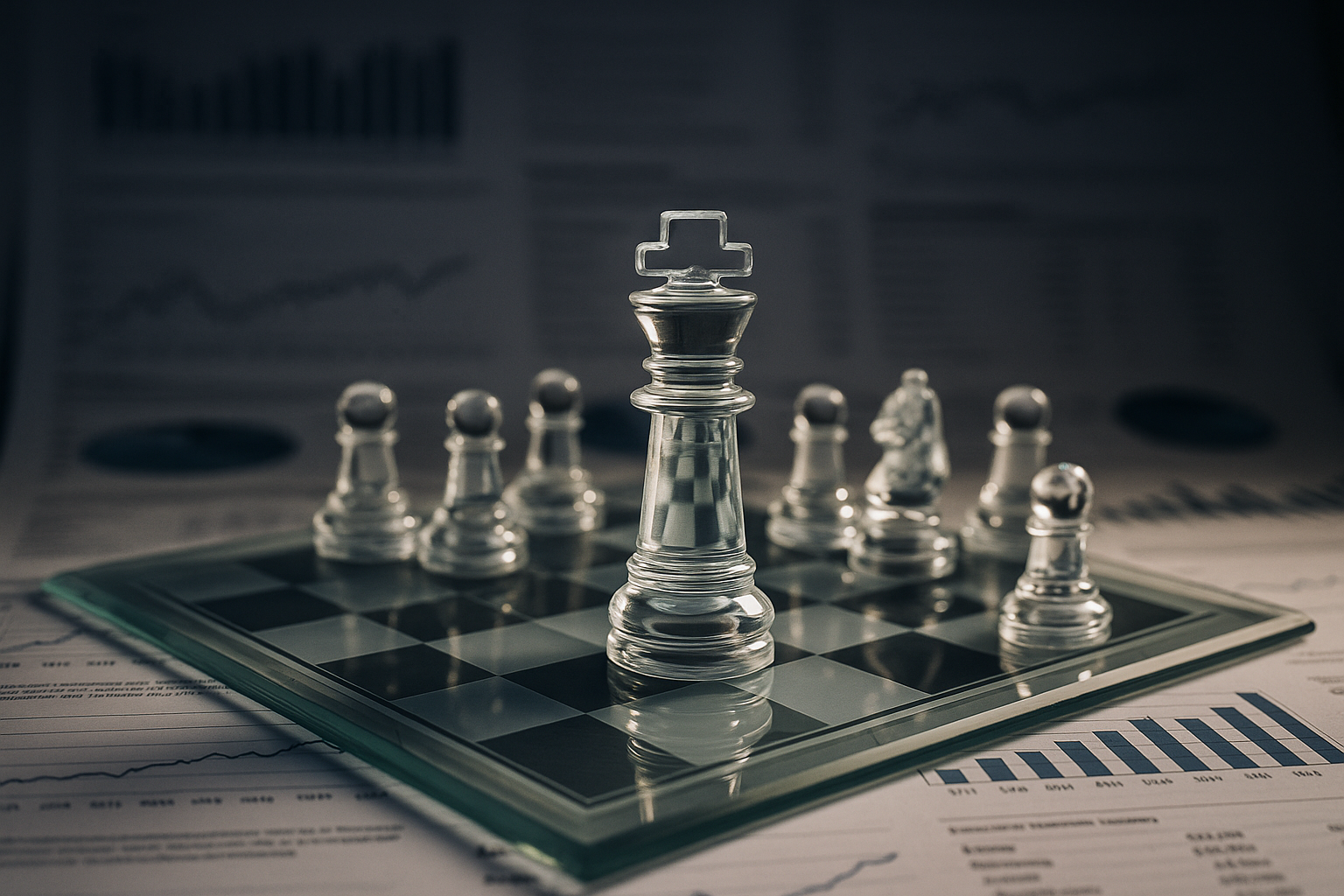 Tabuleiro de xadrez simbolizando o planejamento tributário estratégico em Manaus, um serviço da Habreu Contabilidade.